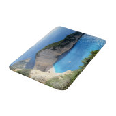 Beautiful Navagio Beach, Griechenland Badematte (Schrägansicht)