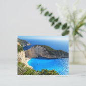 Beautiful Navagio Beach, Griechenland Postkarte (Stehend Vorderseite)