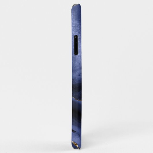 Beautiful Navy Blue Agate Personalisiert Case-Mate iPhone Hülle (Hinten/Rechts)