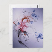 Beautiful Nelumbo Postkarte (Vorne/Hinten)