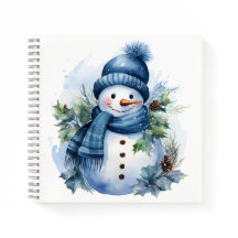 Beautiful Niedlich Xmas Snowman Tragen Blue Scarf