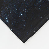 Beautiful night sky, Milky Way and the trees.  Fleecedecke (Ecke)