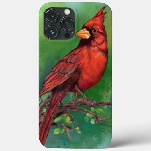 Beautiful Northern Red Kardinal Bird - Malerei Case-Mate iPhone Hülle (Rückseite)