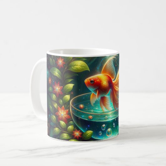 Beautiful Nowruz Goldfish Kaffeetasse (Vorderseite Links)
