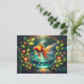 Beautiful Nowruz Goldfish Postkarte (Stehend Vorderseite)