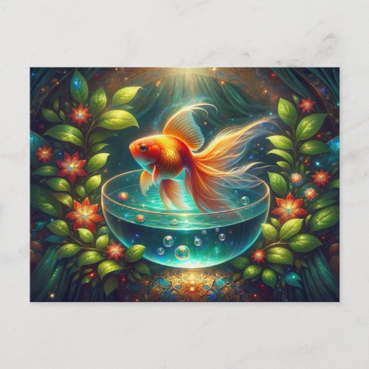 Beautiful Nowruz Goldfish Postkarte (Vorderseite)