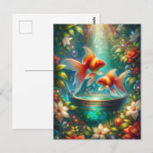 Beautiful Nowruz Goldfish Postkarte (Vorne/Hinten)