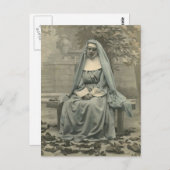 Beautiful Nun Postkarte (Vorne/Hinten)