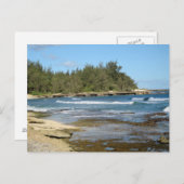 Beautiful Ocean Beach Oahu Hawaii Postkarte (Vorne/Hinten)