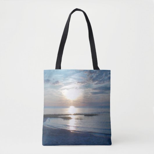 Beautiful Ocean Sunset Foto Tasche Beach Bag (Vorderseite)