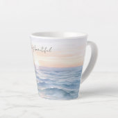 Beautiful Ocean Sunset Milchtasse (Rechte Ecke)