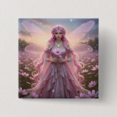 Beautiful October Opal Fairy Button (Vorderseite)