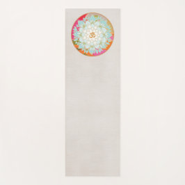 Beautiful Om Lotus Mandala Yogamatte
