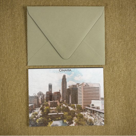 Beautiful Omaha Nebraska City View Postkarte