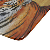 Beautiful Orange Bengalisch Tiger Schneidebrett (Ecke)