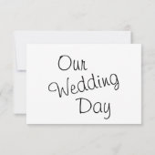 Beautiful Orange Blume Lilies - Wedding RSVP Karte (Rückseite)