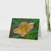 Beautiful Orange Gold Liege Blume Art-Hinweis Karte (Vorderseite)