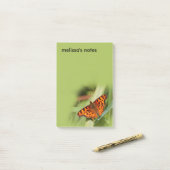 Beautiful Orange Satyr Comma Butterfly Post-it Klebezettel (Auf Schreibtisch)