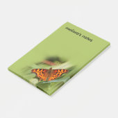 Beautiful Orange Satyr Comma Butterfly Post-it Klebezettel (angewinkelt)