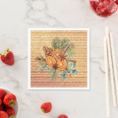 Beautiful Orange Slice Pine Bouquet Weihnachten Serviette (Beispiel)