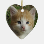 Beautiful Orange Tabby Kitten Keramik Ornament (Rechts)