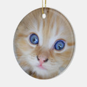 Beautiful Orange Tabby Kitten Keramikornament (Links)