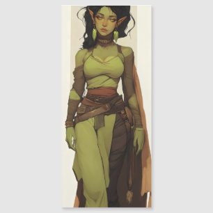 Beautiful Orc Girl Anime Magnetkarte