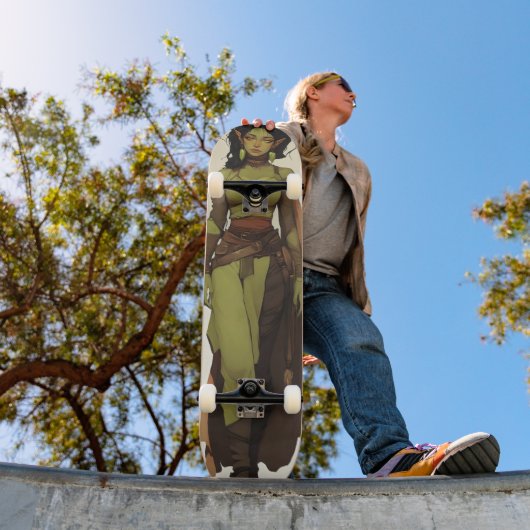 Beautiful Orc Girl Anime Skateboard (Außenbereich 1)