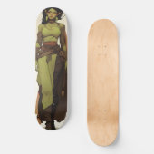 Beautiful Orc Girl Anime Skateboard (Vorderseite)