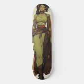 Beautiful Orc Girl Anime Skateboard (Vorderseite)