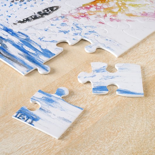 Beautiful Orca Whale Breaching Puzzle (Seite)