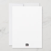 Beautiful Orchid Feiertagskarte (Rückseite)