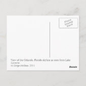Beautiful Orlando, Florida Postkarte (Rückseite)