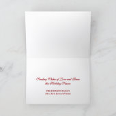 Beautiful Ornate Merry Christmas Feiertagskarte (Innenseite)