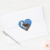 Beautiful Osprey Hawk Heart Sticker (Umschlag)