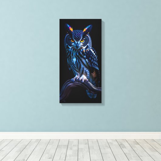 Beautiful Owl Leinwanddruck (Insitu (Holzboden))