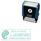 Beautiful Paisley Family Rücksendeadresse Permastempel (Beispiel)