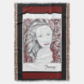 Beautiful Paisley Female Elf Decke (Vorderseite Vertikal)