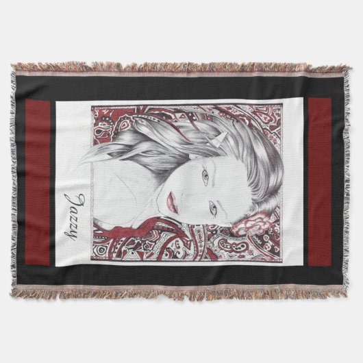 Beautiful Paisley Female Elf Decke (Vorderseite)