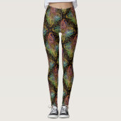 Beautiful Paisley Motif Leggings (Vorderseite)