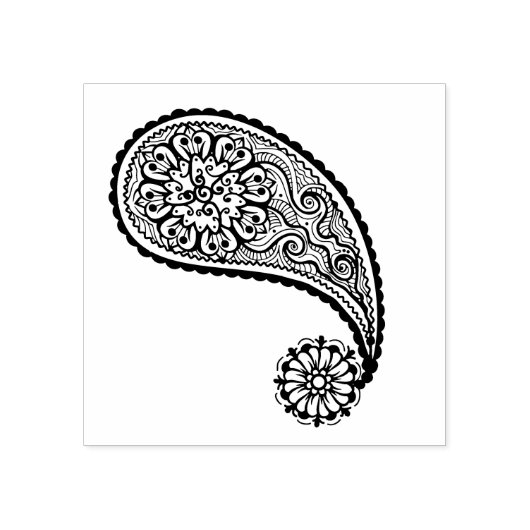 Beautiful Paisley Scrapbooking Gummistempel (Prägung)