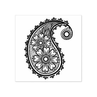Beautiful Paisley Scrapbooking Gummistempel