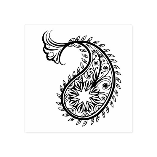 Beautiful Paisley Scrapbooking Gummistempel (Prägung)