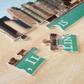 Beautiful Panoramic Chicago Skyline River Sunny Puzzle (Seite)