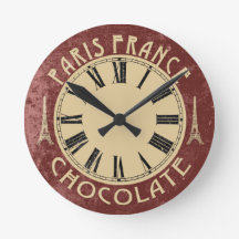 Beautiful Paris France Wall Clock