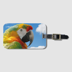 Beautiful Parrot Personalisiert Luggage Tag Gepäckanhänger