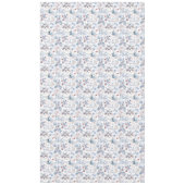 Beautiful Pastel Blue Wnter Floral Tischdecke (Vorderseite)