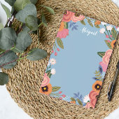 Beautiful Pastel Boho Blume - Individuelle Name Post-it Klebezettel