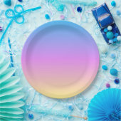 beautiful pastel dream colors gradient blur pappteller (Party)