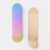 Beautiful Pastel Dream Colors Gradient Blur Skateboard (Vorderseite)